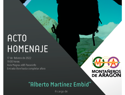 Homenaje al montañero Alberto Martínez Embid