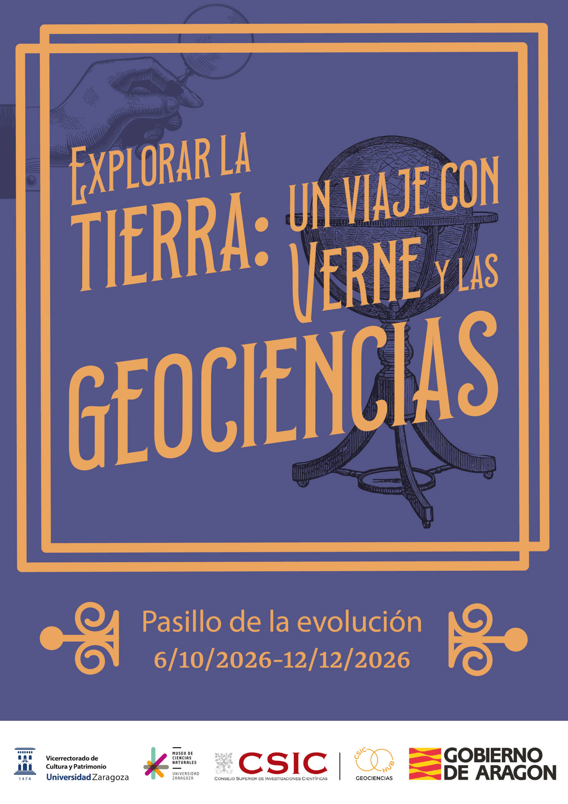cartelería-03 Cartel Exposición temporal: Explorar la Tierra: Un viaje con Verne y las Geociencias